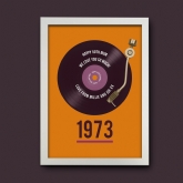 Personalised 50th Birthday Retro Record Print | Find Me A Gift