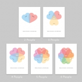 Thumbnail 10 - Personalised Family Heart Venn Diagram Prints