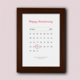 Thumbnail 2 - Personalised Our Wedding Date Prints