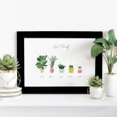 Thumbnail 1 - Personalised Houseplant Family Prints