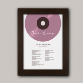 Thumbnail 3 - Personalised Vinyl Song Lyrics Print