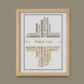 Thumbnail 5 - Personalised Couples Likes Poster