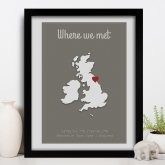 Thumbnail 1 - Personalised Where We Met Poster