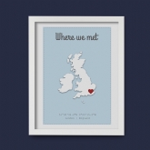 Thumbnail 2 - Personalised Where We Met Poster