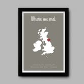 Thumbnail 3 - Personalised Where We Met Poster