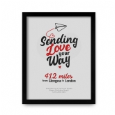 Thumbnail 6 - Sending Love Distance Personalised Poster