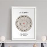 Thumbnail 6 - Personalised Anniversary Clock Print