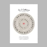 Thumbnail 7 - Personalised Anniversary Clock Print