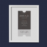 Thumbnail 2 - Personalised Ticket To Our Future Anniversary Print