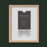 Thumbnail 3 - Personalised Ticket To Our Future Anniversary Print