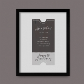 Thumbnail 5 - Personalised Ticket To Our Future Anniversary Print