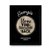 Thumbnail 12 - Personalised Love You to the Moon and Back Poster 