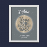 Thumbnail 7 - Personalised Love You to the Moon and Back Poster 