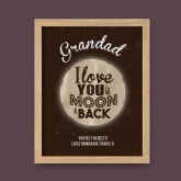 Thumbnail 8 - Personalised Love You to the Moon and Back Poster 