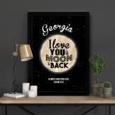 Thumbnail 1 - Personalised Love You to the Moon and Back Poster 