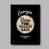 Thumbnail 6 - Personalised Love You to the Moon and Back Poster 