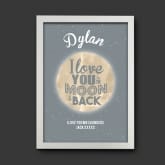 Thumbnail 8 - Personalised Love You to the Moon and Back Poster 