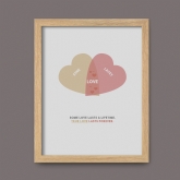 Thumbnail 4 - Personalised Couples Heart Venn Print 