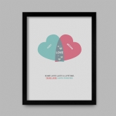 Thumbnail 5 - Personalised Couples Heart Venn Print 