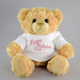 Thumbnail 5 - Personalised Happy Birthday Teddy Bear