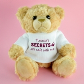 Thumbnail 5 - Personalised Secrets are Safe with Me Teddy Bear