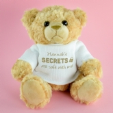 Thumbnail 6 - Personalised Secrets are Safe with Me Teddy Bear