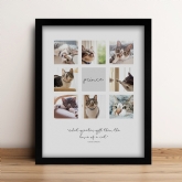 Thumbnail 1 - Personalised Cat Multi Photo and Quote Print 