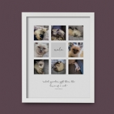 Thumbnail 2 - Personalised Cat Multi Photo and Quote Print 