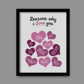 Thumbnail 2 - Personalised Reasons Why I Love You Print
