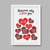 Thumbnail 6 - Personalised Reasons Why I Love You Print