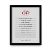 Thumbnail 12 - Personalised Things I Love About.... Print 