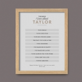 Thumbnail 3 - Personalised Things I Love About.... Print 