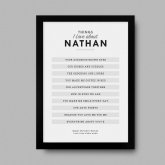 Thumbnail 2 - Personalised Things I Love About.... Print 