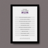 Thumbnail 7 - Personalised Things I Love About.... Print 