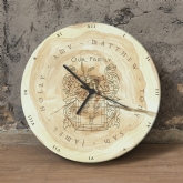 Thumbnail 1 - Personalised Family Tree Coat of Arms Clock