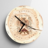 Thumbnail 3 - Personalised Family Tree Coat of Arms Clock