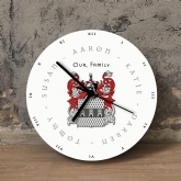 Thumbnail 1 - Personalised Coat of Arms Clock