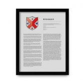 Thumbnail 12 - Modern Personalised Surname History and Coat of Arms Prints