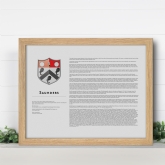 Thumbnail 2 - Modern Personalised Surname History and Coat of Arms Prints
