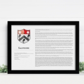 Thumbnail 2 - Modern Personalised Surname History and Coat of Arms Prints