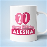Thumbnail 1 - Personalised 21st Birthday Balloon Mug