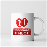 Thumbnail 4 - Personalised 21st Birthday Balloon Mug