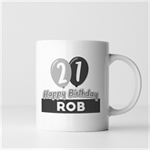 Thumbnail 6 - Personalised 21st Birthday Balloon Mug