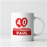 Thumbnail 5 - Personalised 40th Birthday Balloon Mug