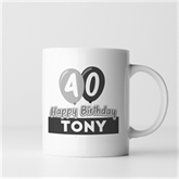 Thumbnail 6 - Personalised 40th Birthday Balloon Mug