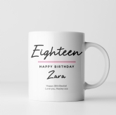 Thumbnail 3 - Personalised Classy 18th Birthday Mug