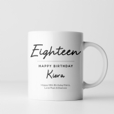 Thumbnail 4 - Personalised Classy 18th Birthday Mug