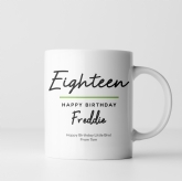 Thumbnail 8 - Personalised Classy 18th Birthday Mug