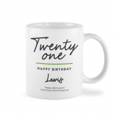 Thumbnail 9 - Personalised Classy 21st Birthday Mug