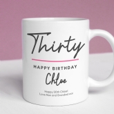 Thumbnail 1 - Personalised Classy 30th Birthday Mug